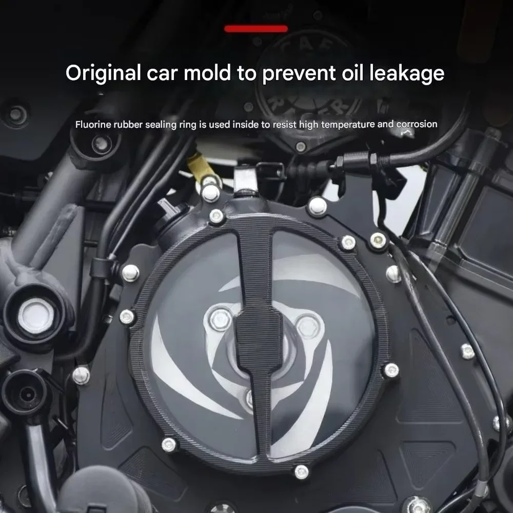 FOR Retro Durable Transparent Clutch Housing Cover Modification Part for Eliminator 500 Motorcycle Clear Cover Accessory