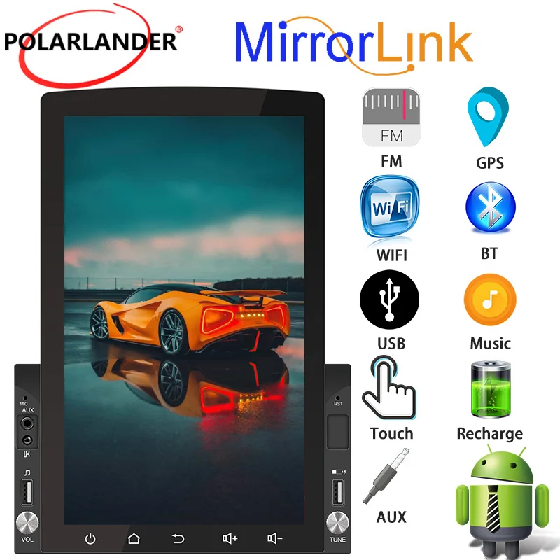 

Android 10 Car Stereo 10.1 Inch 1G 16G For Universal Car MP5 Player GPS Navigation Bluetooth FM
