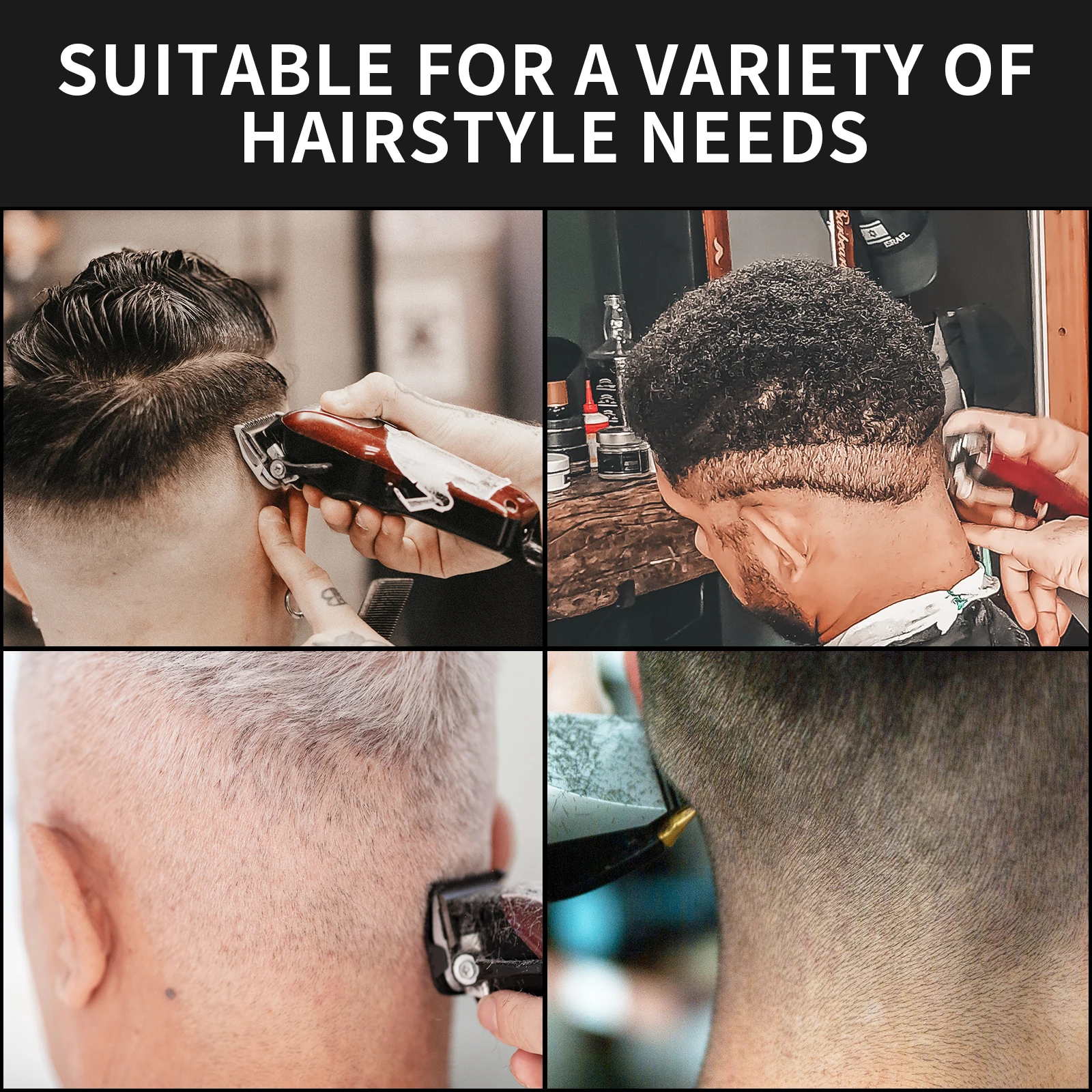 Professional Hair Clipper Limit Guide Comb Fits With Wahl Trimmer, Universal Durable Barber Haircut Tool Clipper Guard Combs