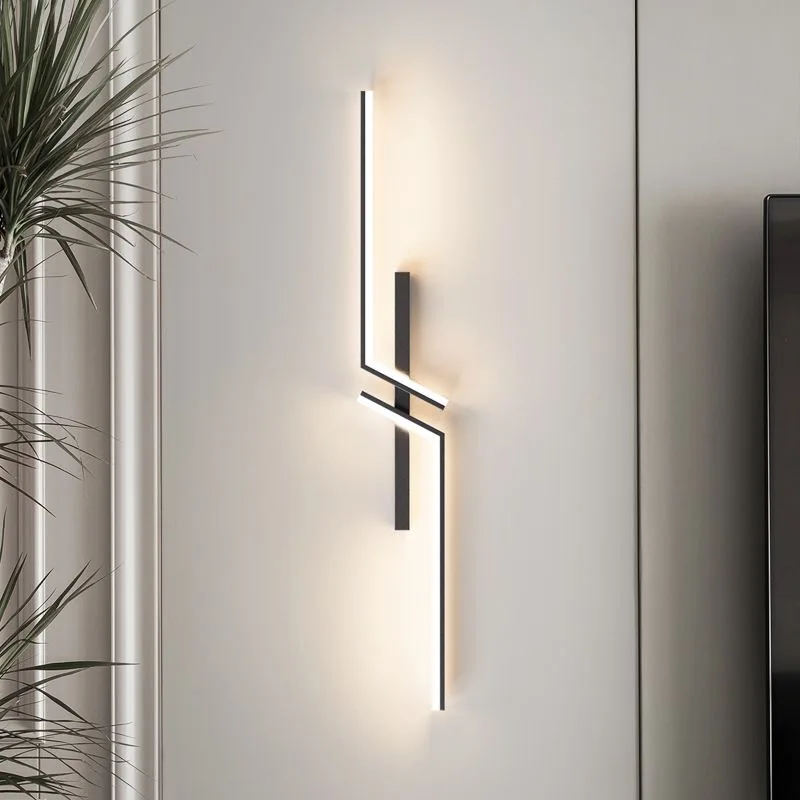 

Nordic Designer Wall Lamps Minimalism Originality Line Wall Light Bedroom Bedside Table Study Restaurant Cafe Home Decor Lamps