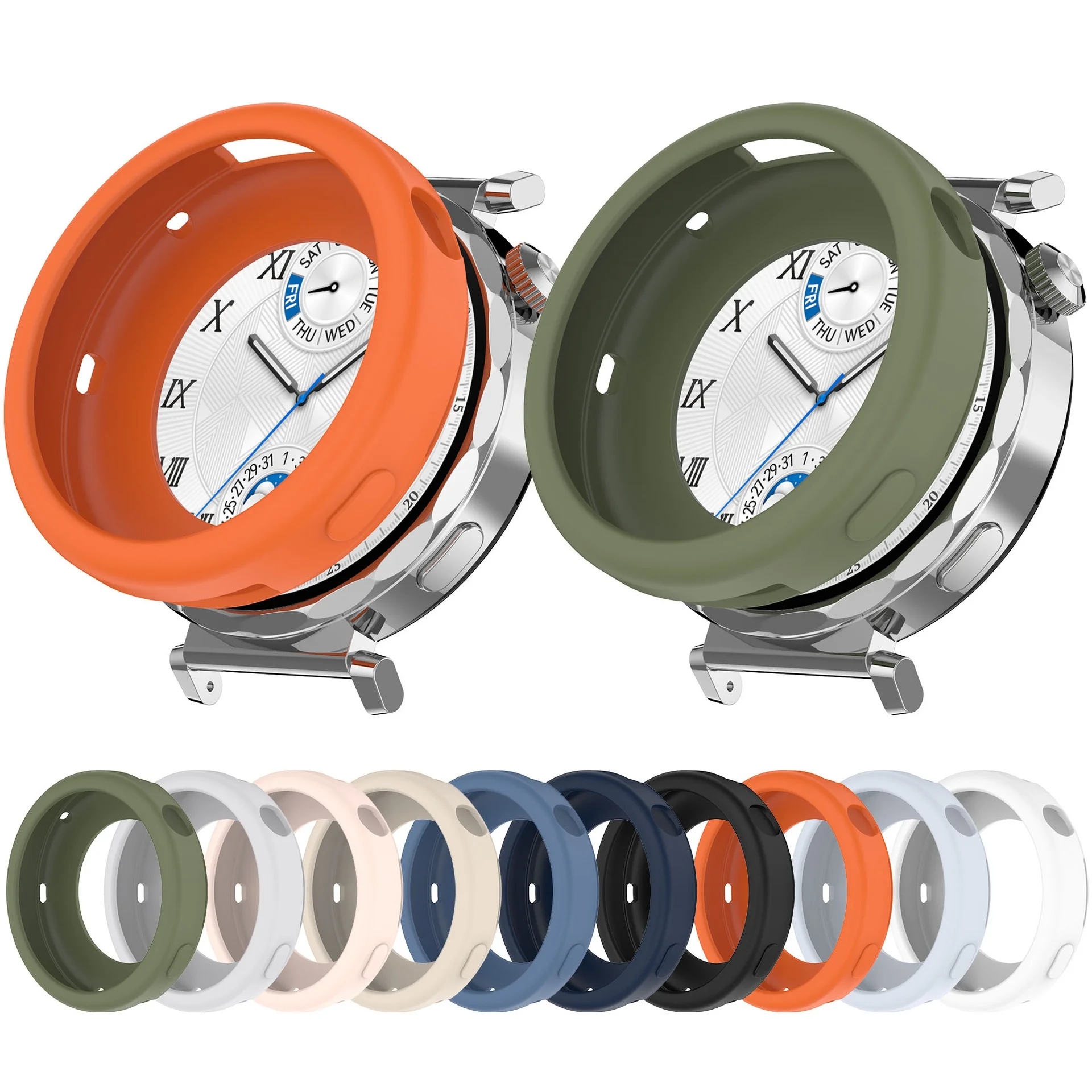 Silicone Case for Huawei Watch GT 5 4 41mm 46mm Case Soft Protector for Huawei Watch GT 5 Pro 42mm 46mm Cover Case Accessories