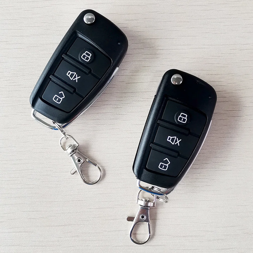 Car Vehicle Security System Burglar Alarm Protection Anti-theft System 2 Remote Control with Siren Wiring Harness Dropshipping