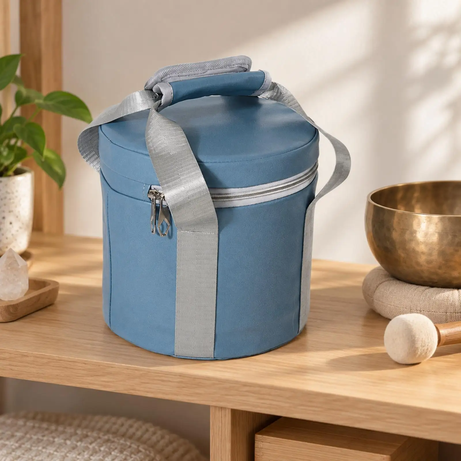 Portable Meditation Bowl Bag Adjustable Strap for Studio Visit Practice