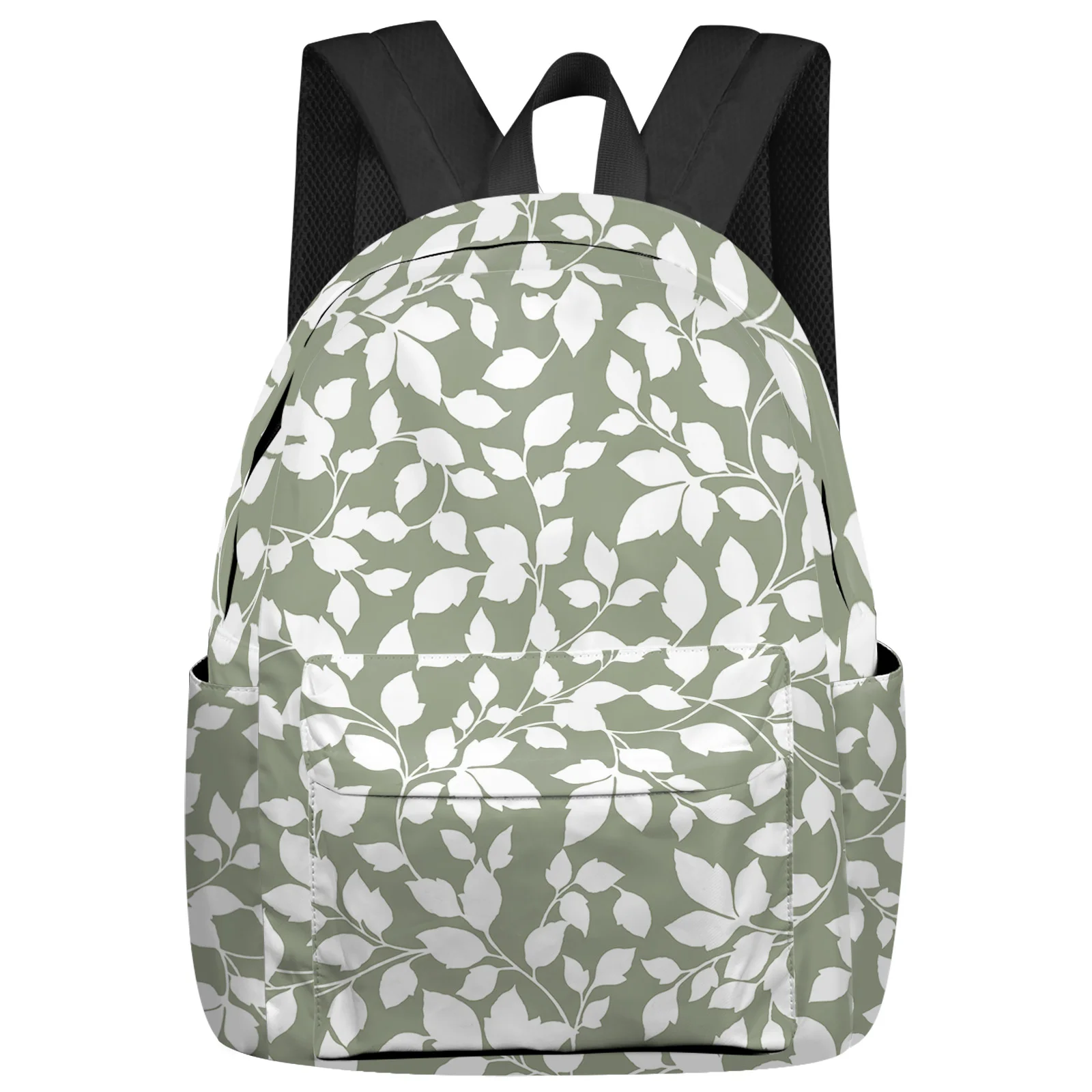 Erba verde foglia vite Texture zaino adolescenti studente borse da scuola Laptop zaino personalizzato per uomo donna borsa da viaggio