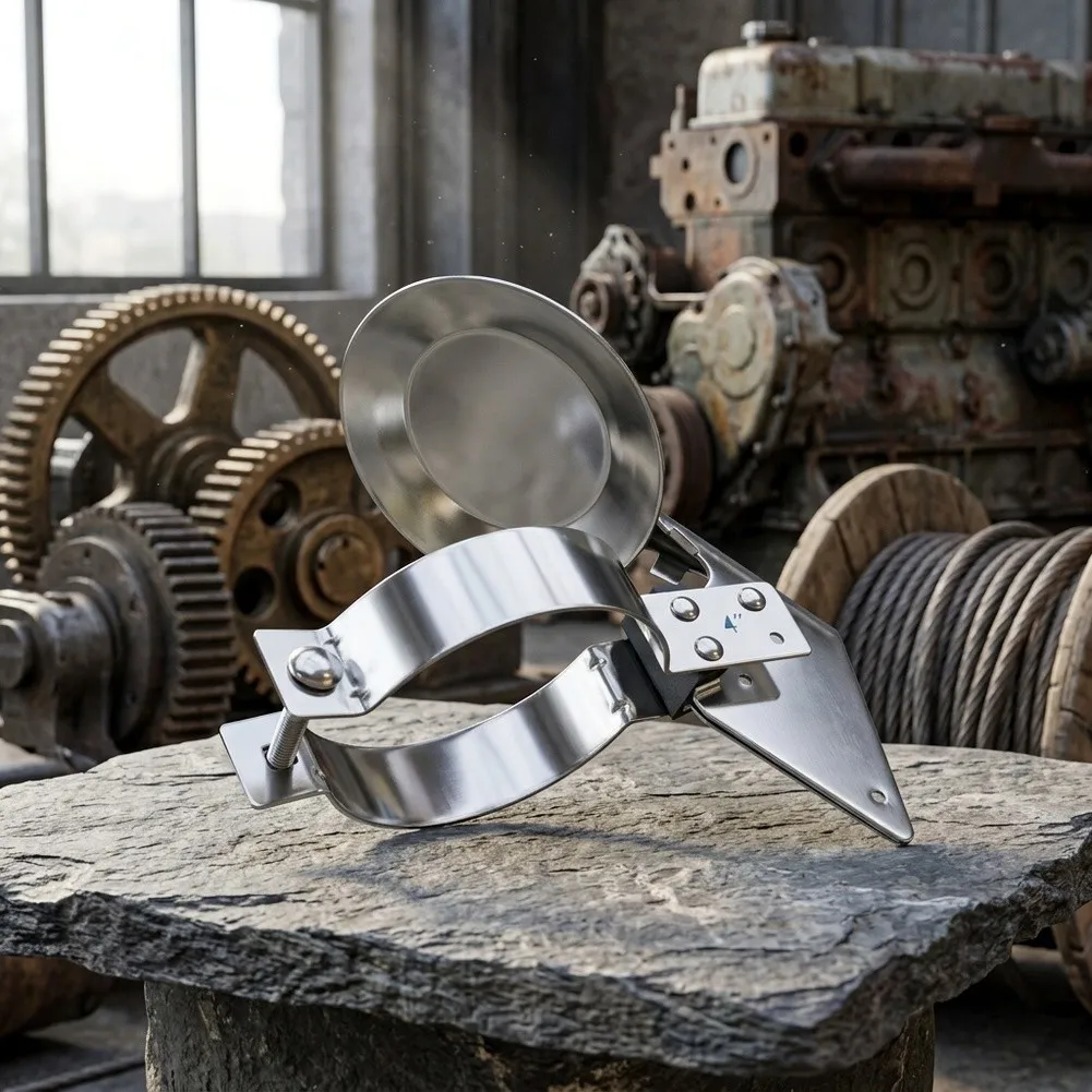 4 Inch T304 Stainless Steel Rain Cap for Exhaust Systems on Tractors Generators and Stationary Engine Installations