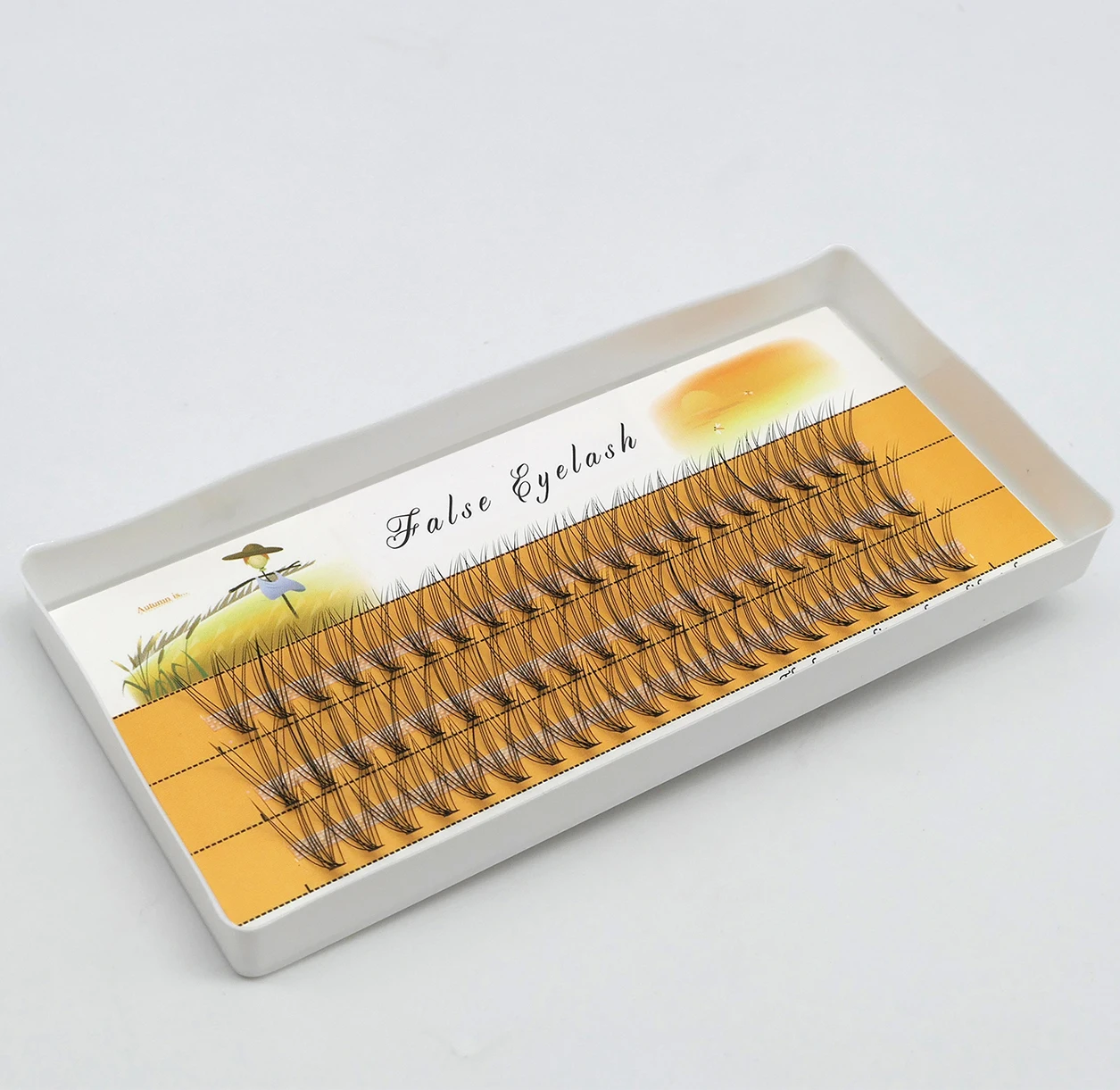 10D lash clusters 60 bundles/box Eyelash extension Natural Individual Lashes Russian Tool Lashes Cilias Makeup False Eyelashes