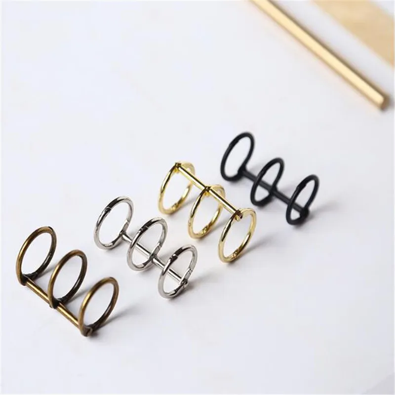 1/2/3 Pieces Nordic Style Simple Metal 3 Hole Binder Ring Coil Book Loose-leaf Notebook Accessories Suitable for A5 A6 Book DIY