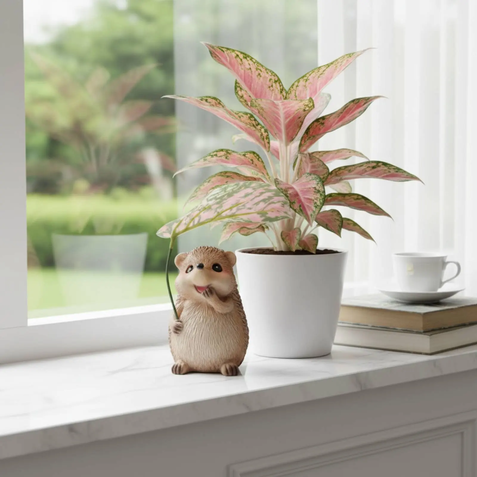 

Hedgehog Figurine Weatherproof Resin Hedgehog Decoration Cute Creature Garden Sculpture Realistic Features Cute Creature