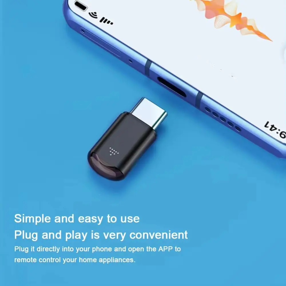 Universal Design Infrared Transmitter Adapter Smart Control APP Control Type C Interface Infrared Technology Type C Connection