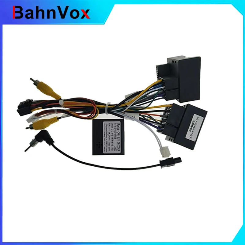 16pin Car Android Radio GPS Wiring Harness Adapter Canbus For VW Golf 7 Bora Touran Passat Caddy Jetta Amarok Skoda Octavia Seat