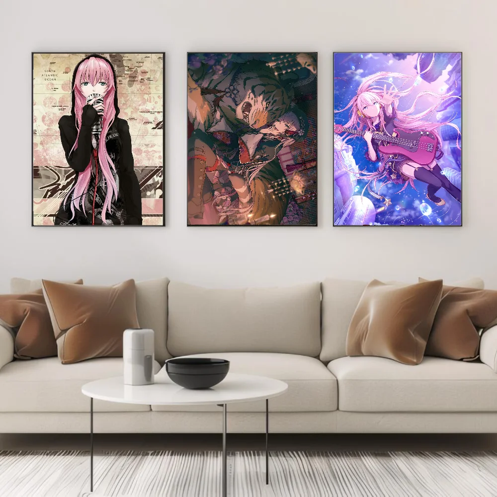 Megurine Luka ملصق ملصقات الفن جداريات حائطية ديكور لعبة غرفة ديكور الهدايا Kawaii HD اللوحة سيارات القط #3