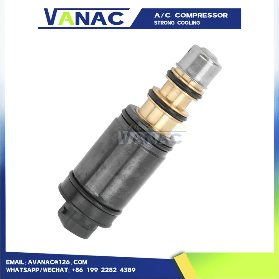 Válvula de control del solenoide del compresor de aire acondicionado para Audi A4 A6 VW Volkswagen Bora Jetta Gol Golf 6SEU16C 7SEU16C 6SEU12C