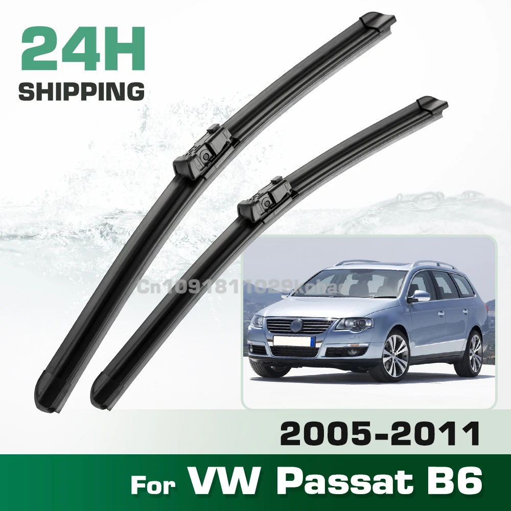 

For VW Passat B6 2005-2011 2006 2007 2008 2009 2010 Wiper Front Wiper Blades Windshield Windscreen Window Brush 24"+19"