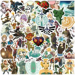 50Pcs Zelda King Tears Graffiti Sticker Decorated Guitar Skateboard Refrigerator Luggage Waterproof Japanese Games