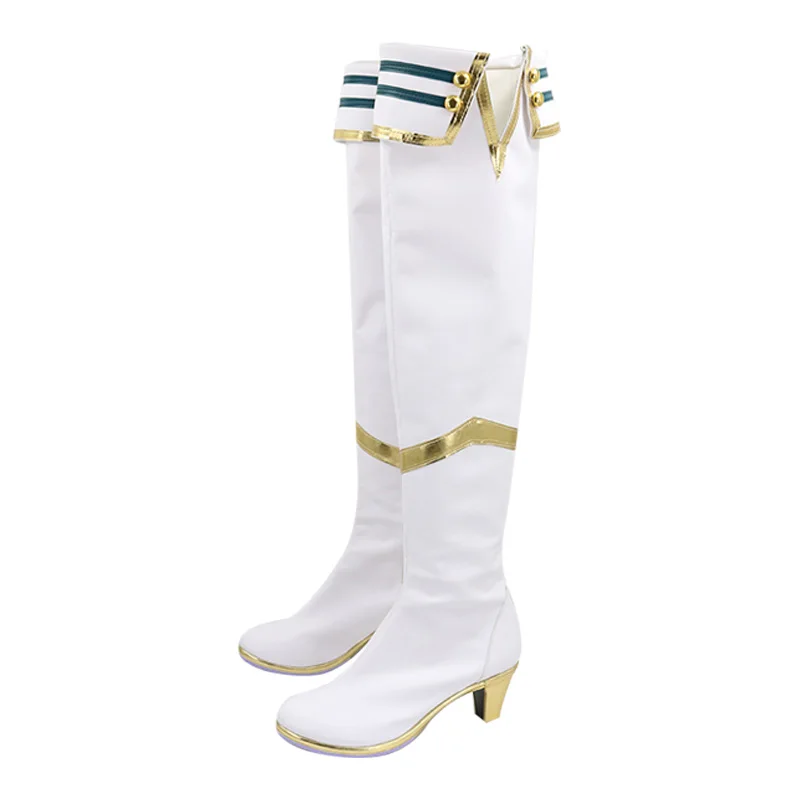 Jogo bonito derby cesario cosplay sapatos botas shiizario cosplay longboots para festa de halloween adultos mulheres homens
