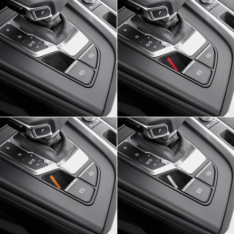 For Audi A4L A5 2017-2024, A6L A7 2019-2024, Q5L 2018-2024, Q7 Q8 A8L 2019-2024 Alcantara Parking Brake Button Stickers Pad