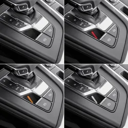 For Audi A4L A5 2017-2024, A6L A7 2019-2024, Q5L 2018-2024, Q7 Q8 A8L 2019-2024 Alcantara Parking Brake Button Stickers Pad