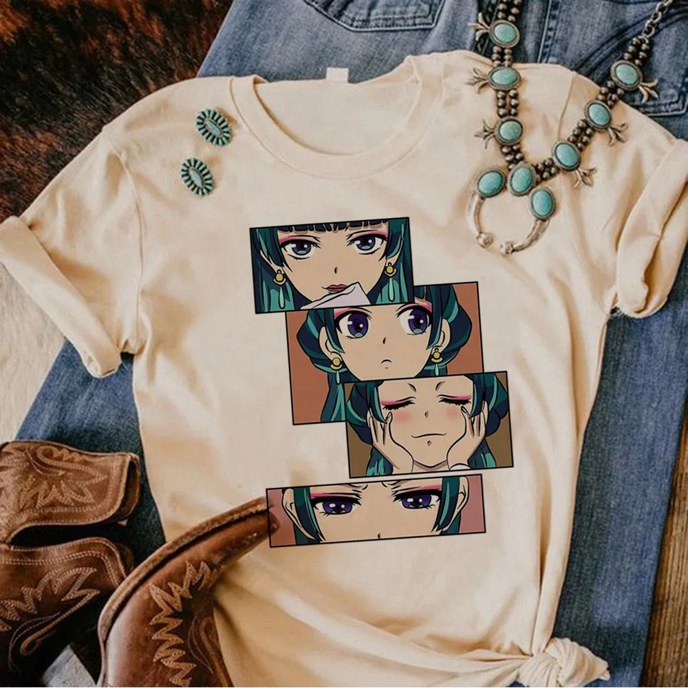 Apothecary Diaries top tees women korean clothes Gothic Colorful anime Breathable Classic shirt Pastel anime graphic 80s 2000s