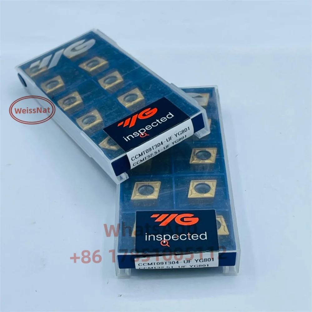 Imagem -03 - Inserções Ccmt do Carboneto Yg1 Ccmt060204 Ccmt060208 Ccmt09t304 Ccmt09t308 Ccmt120408-ug uf Yg801 Yg3020