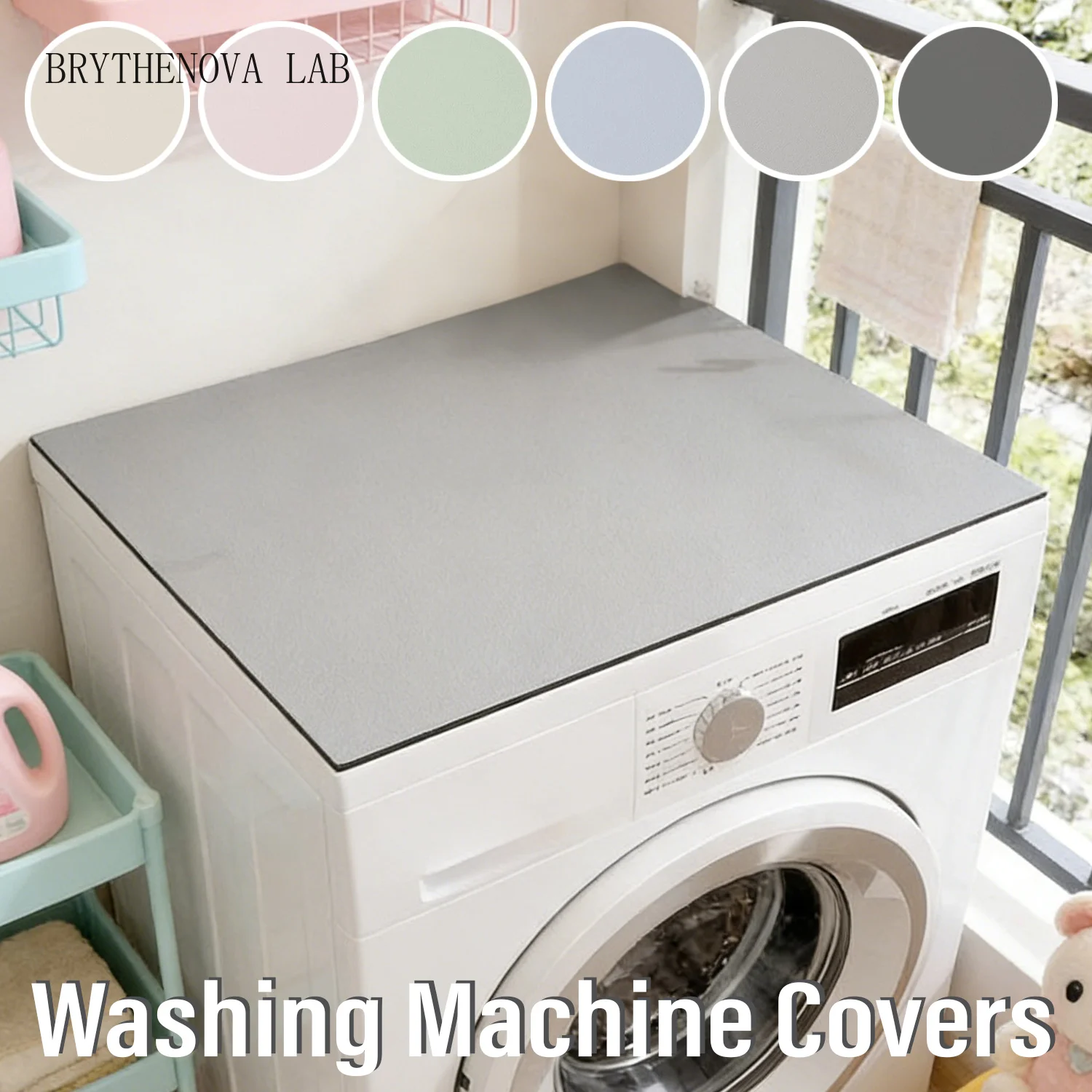 1PC Washing Machine and Dryer Top Cover Non-Slip Drum Washing Dust Machine Cover for Refrigerator Bedside Table Countertop Mat