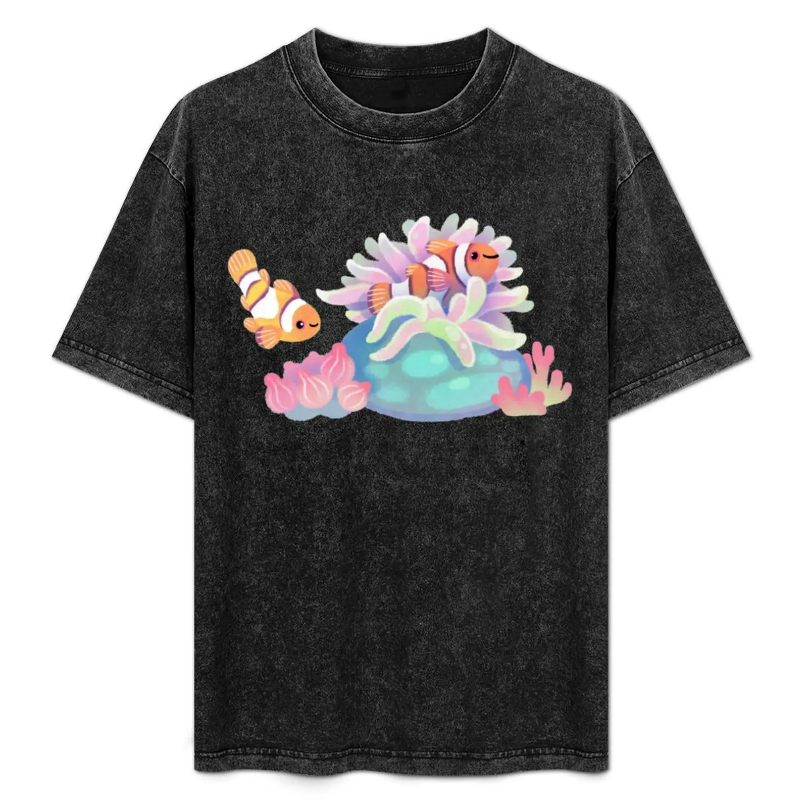 Anemone home T-Shirt korean fashion Aesthetic clothing t shirts for men pack