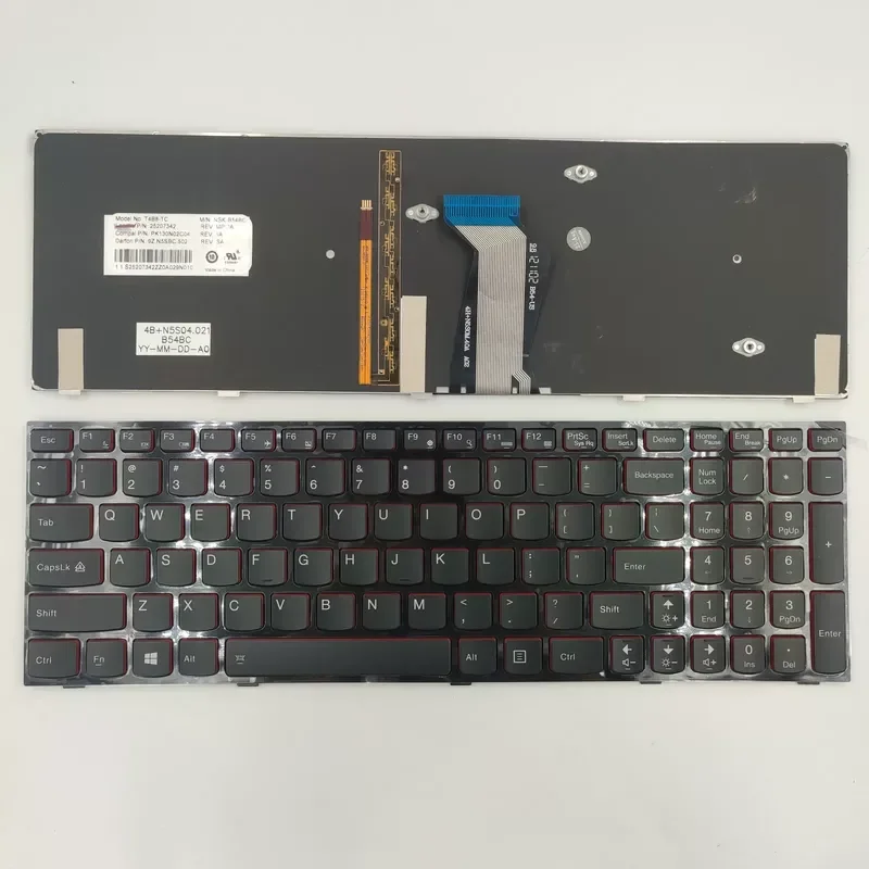 Teclado estadounidense para Lenovo IdeaPad Y500 Y500N Y510P Y500NT Y590