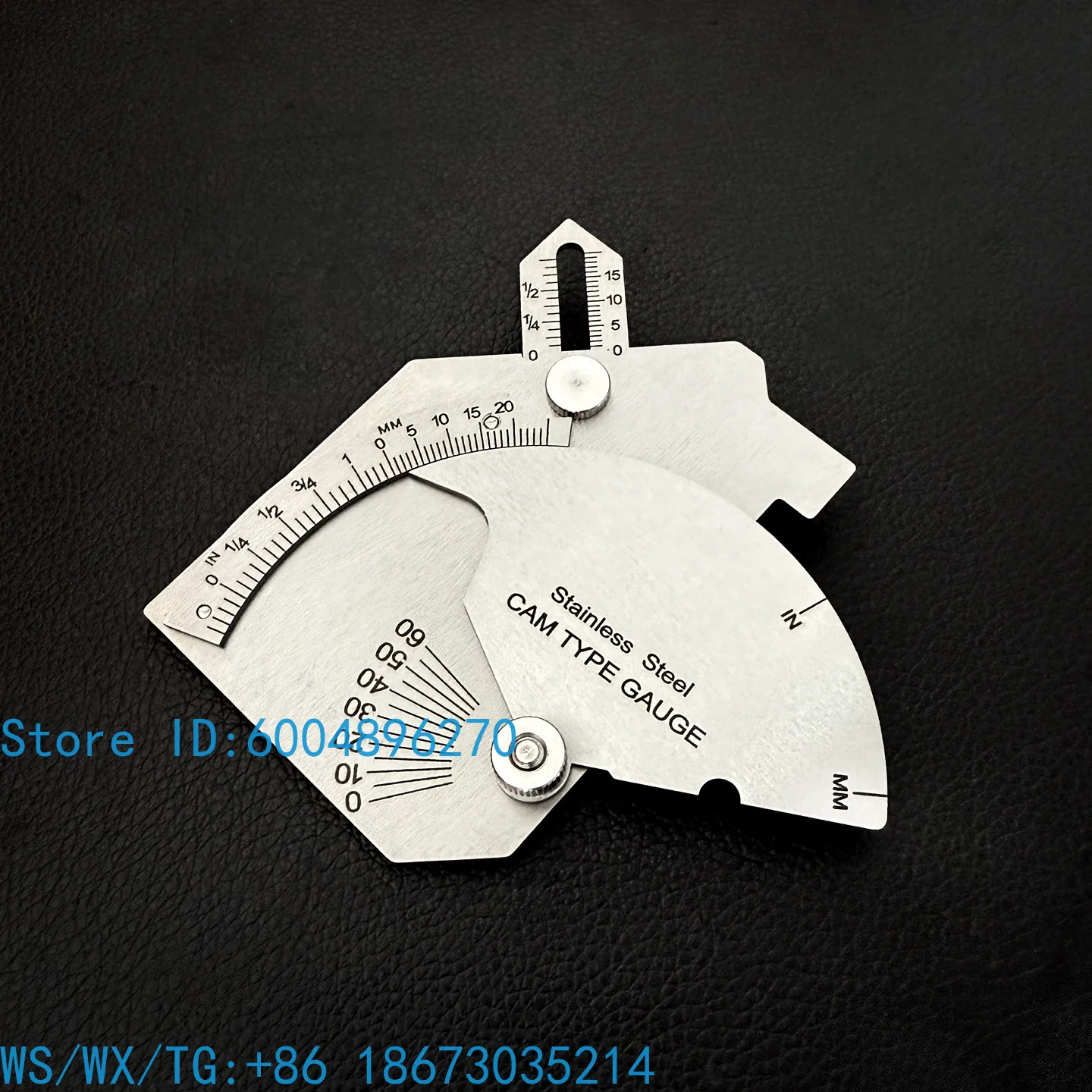MG-11 Cam Welding Inspection Ruler Stainless Steel Metric Seam Feet Measurement Tool for Fillet Inspection