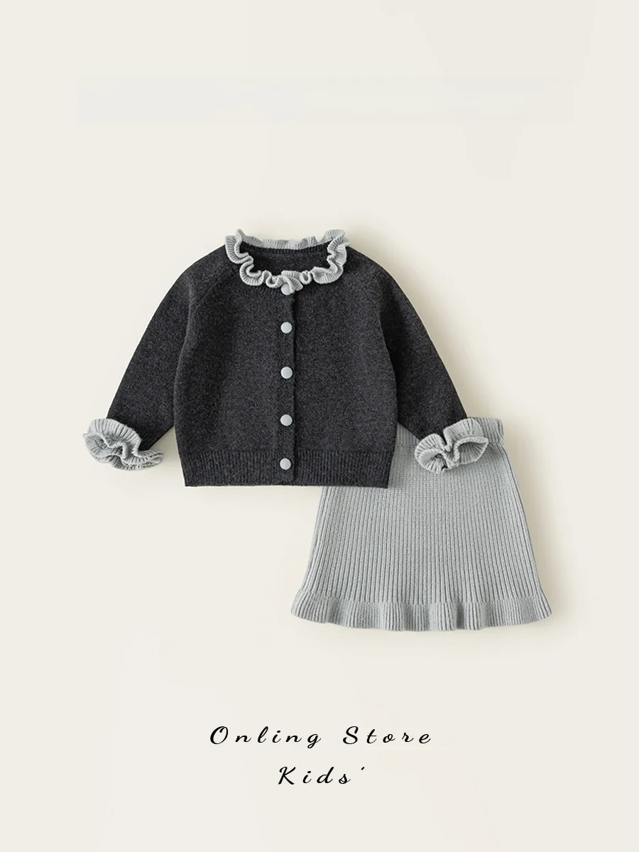 fashionable-girls-knitted-sweater-set-with-half-skirt-autumn-new-arrival-soft-polyester-acrylic-nylon-blend-child-knitwear