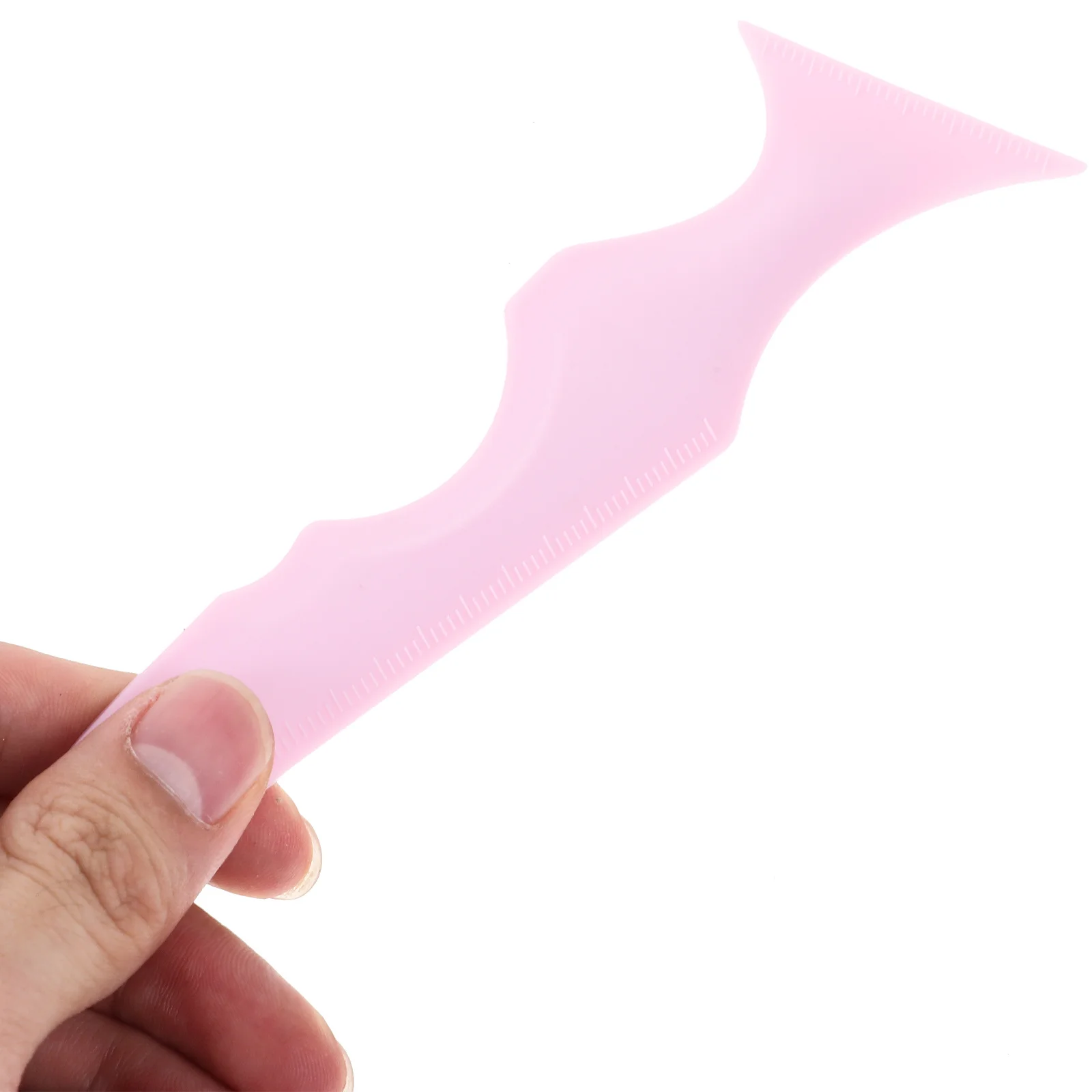 Reusable Eyeliner Stencil with Scale Assistance Ruler and Mascara Applicator Tool for Flawless Daily Makeup