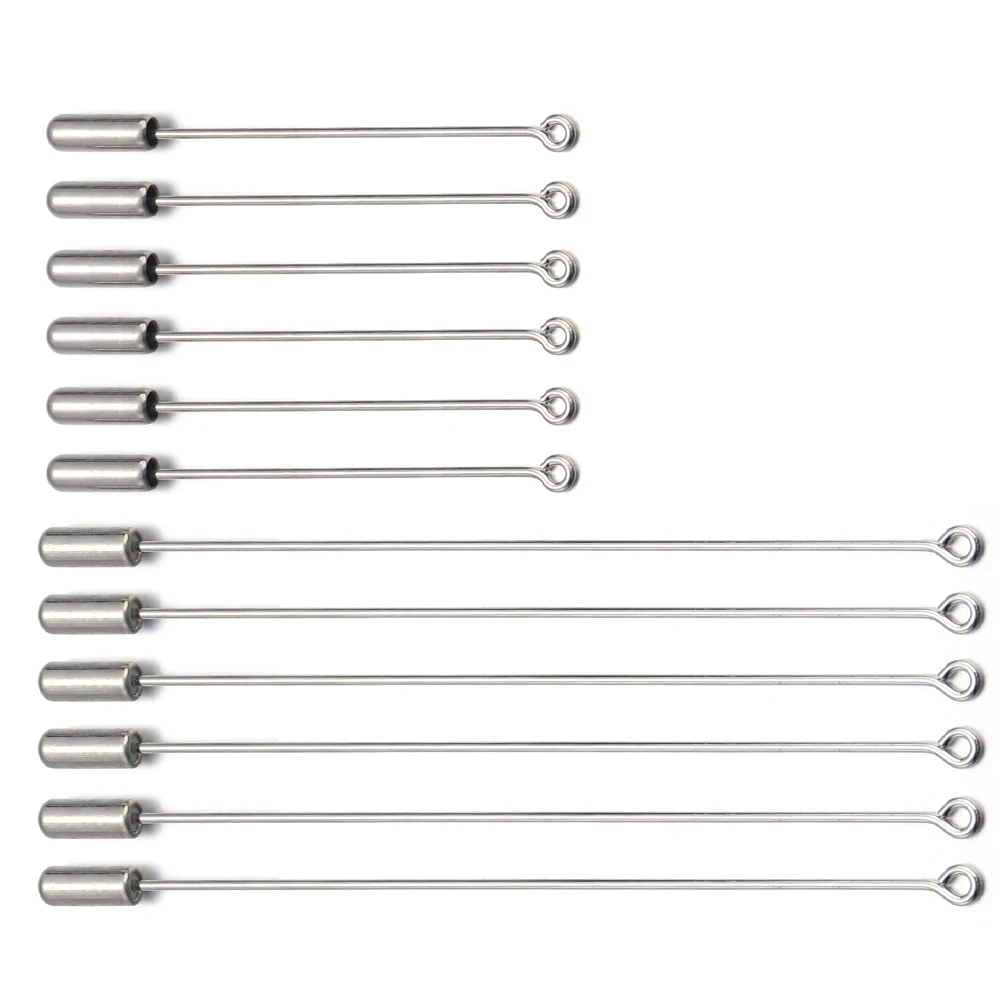 Hochwertige 10 teile/los Eye Pin Blank Brosche Stifte mit Stopfen 53 93mm Länge Schmuck Brosche Zubehör DIY Sicherheits brosche – Detail 5