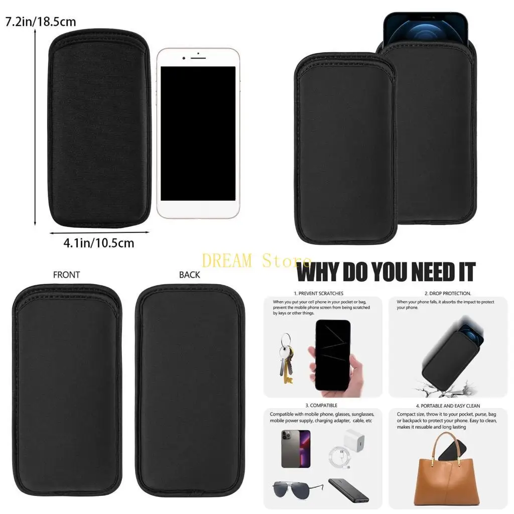 

Неопреновый чехол для мобильного телефона, противоскользящая амортизирующая сумка, устойчивая к царапинам, для активных лучшая