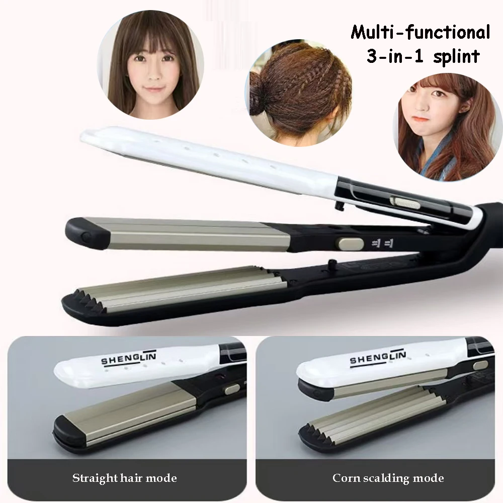 

Electric Hair Curler Hair Straightener Flat Iron Salon Styling Tool Corn Hot Perm Straightening Hair Splint Small Wave