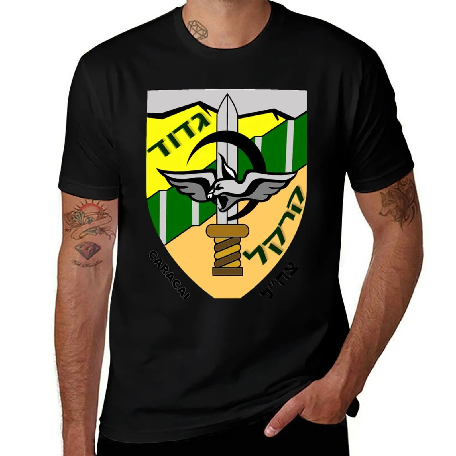 Caracal Battalion Logo T-Shirt Sun Protective Outdoor Tee Top T-Shirt