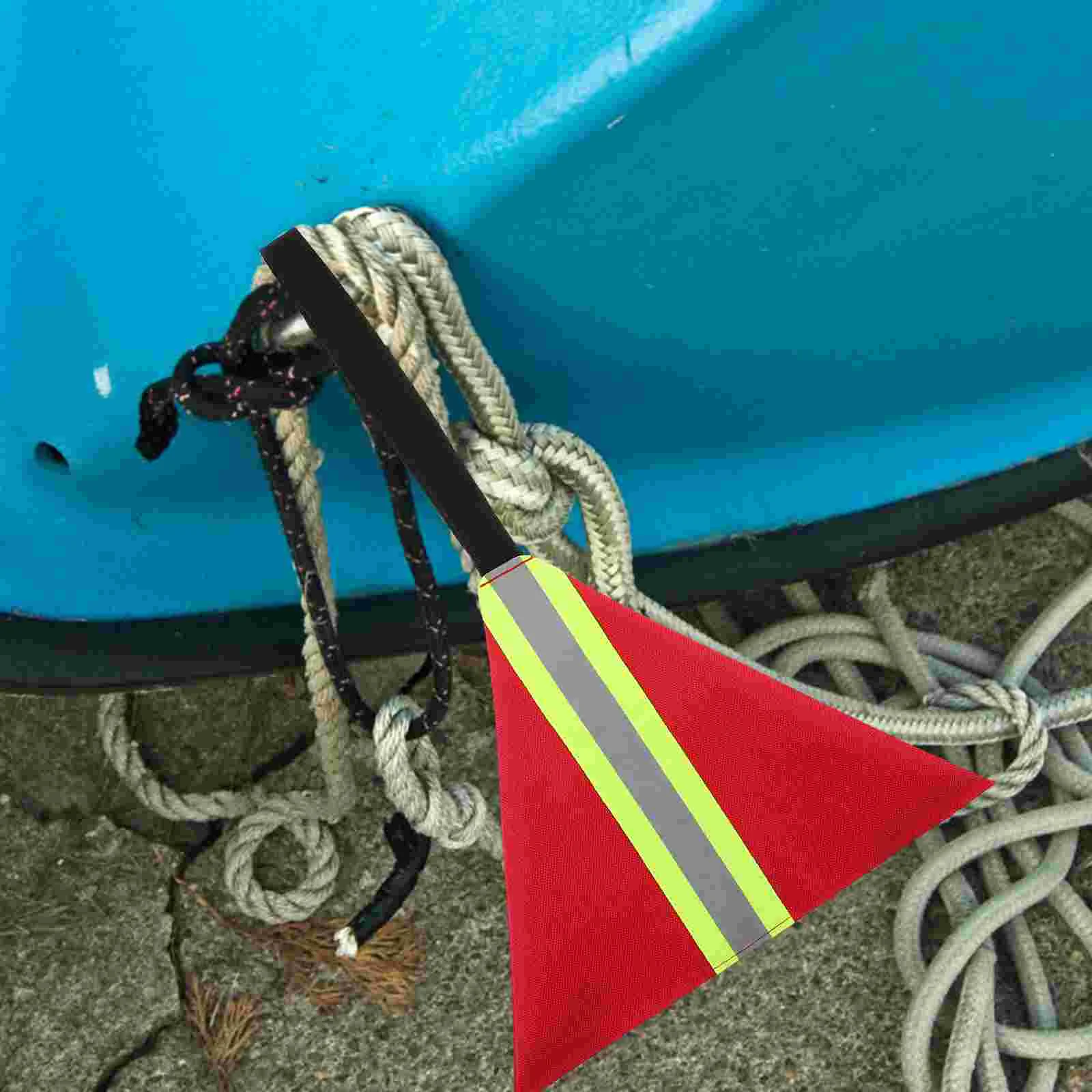 Kayak Safety Flag Bike Trailer Accessories Reflective Flags Outdoor for Truck Loads Accessory Fishing