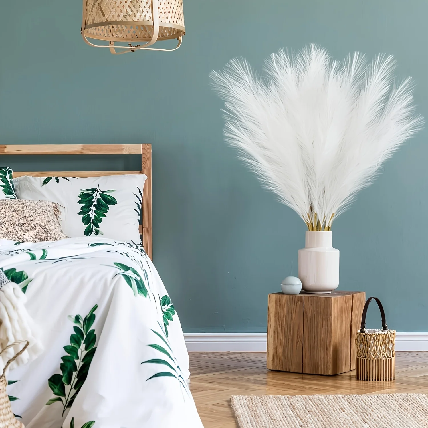 زينة قصب بامباس الاصطناعية - لديكور المنزل والحفلات وعيد الميلاد وحفلات الزفاف والمناسبات الخاصة - عشب القصب الاصطناعي