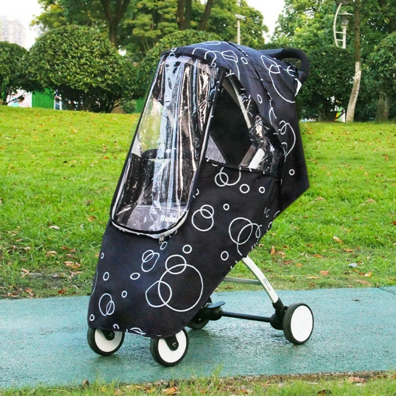 New Babies Stroller Raining Cover Travel Weather Shield Accessory Waterproof Windproof for Protection Protect Snow