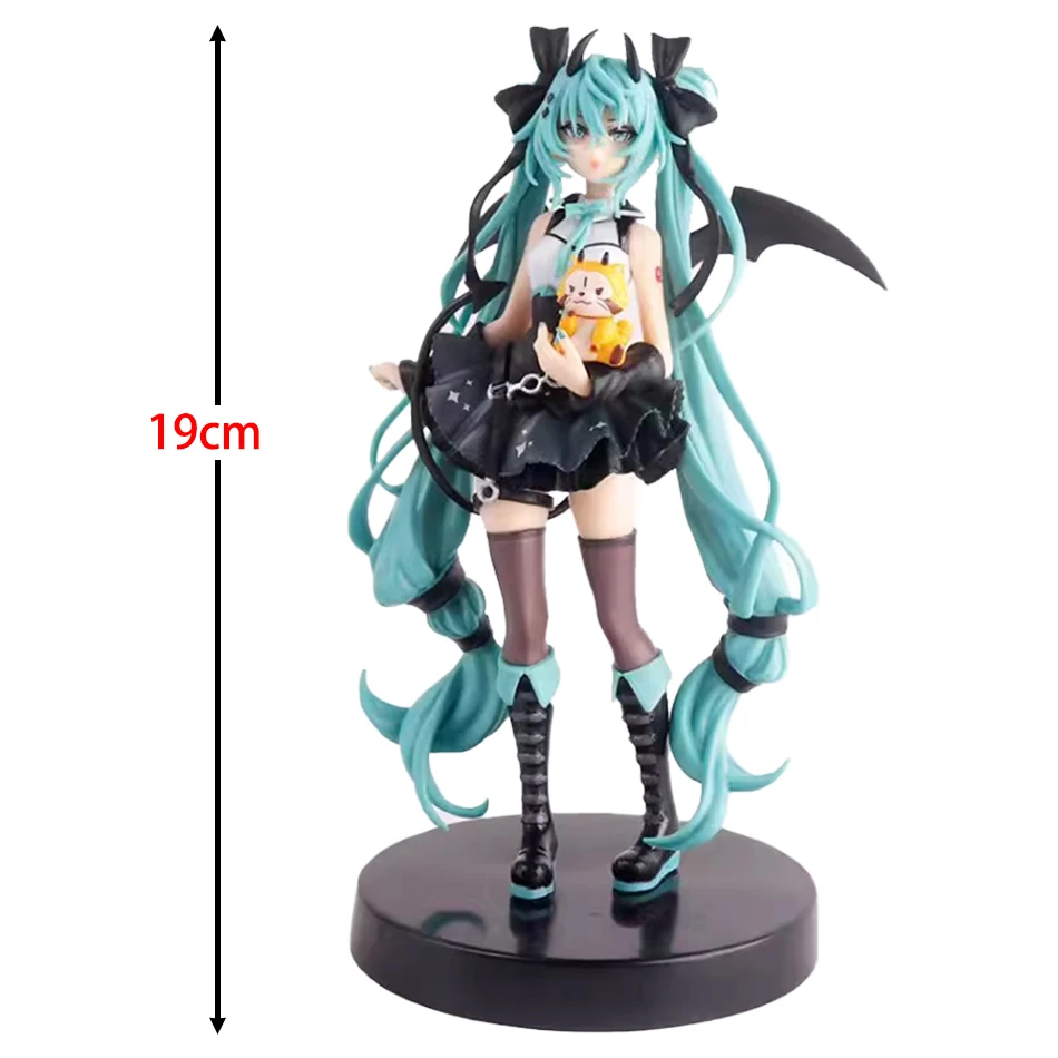 19 センチメートルアニメ初音ミクラスカルザアライグマアニメフィギュアおもちゃ PVC モデルコレクションアクション置物人形ギフト