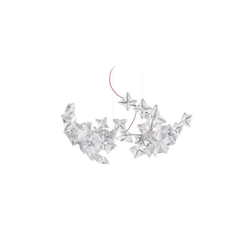 

Decorated led chandelier, creative splicing flower bedroom dining room