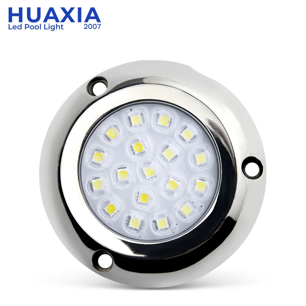 HUAXIA  LED Waterproof Pontoon Marine Transom Underwater Light Boat Lighting Yacht Styling Work Lamp
