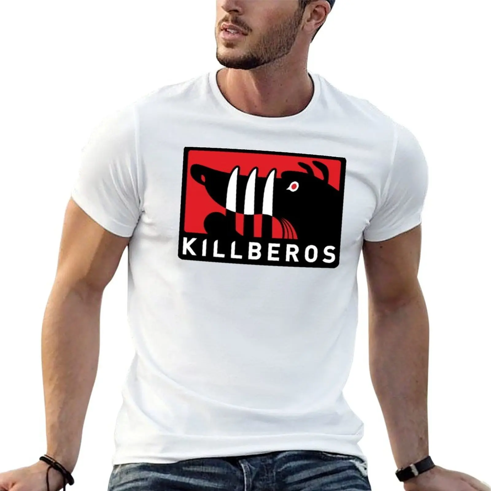 

killberos logo T-Shirt t shirt man plain t shirt for man 100 percent cotton T-Shirt
