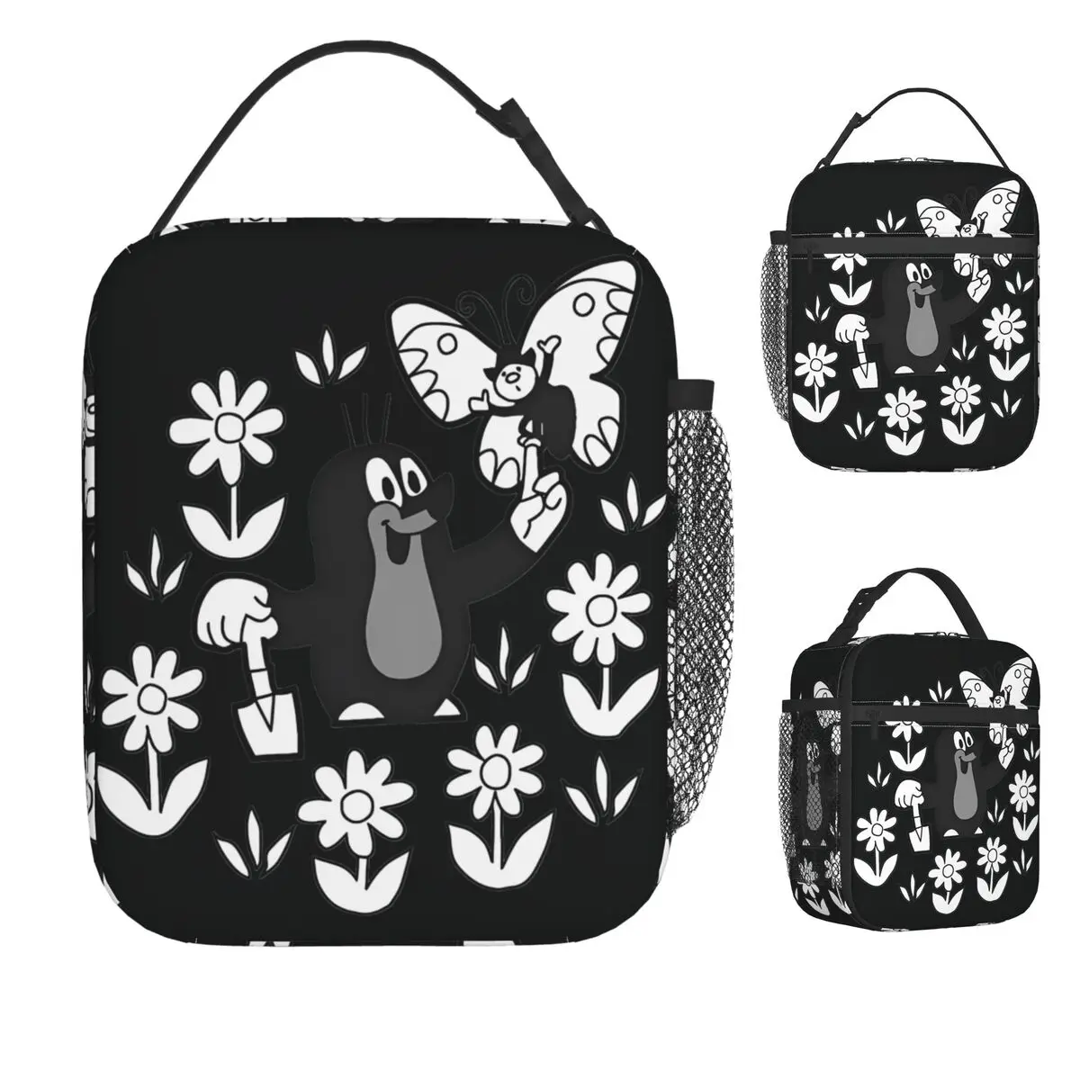 

The Little Mole Lunch Bag For Girls Cartoon Character Lunch Box Funny Cooler Bag Portable Insulated Oxford Thermal Lunch Bags