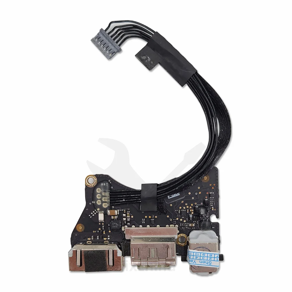 Placa de E/S A1465 genuina para Macbook Air de 11 pulgadas, placa de Audio de alimentación USB, conector dc 820-3213-A + Cable Flex 821-1475-A, año 2012