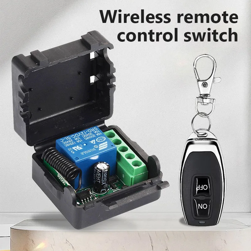 Universal Wireless Remote Control Switch GERMA 433Mhz DC 12V 1CH Relay Receiver Module RF Transmitter 433 Mhz Remote Controls