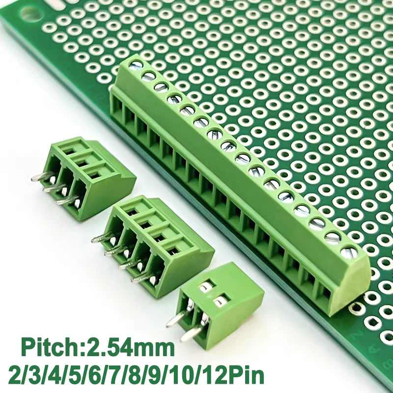 10Pcs KF128 Mini Terminal pcb board connector for Wires 2.54mm