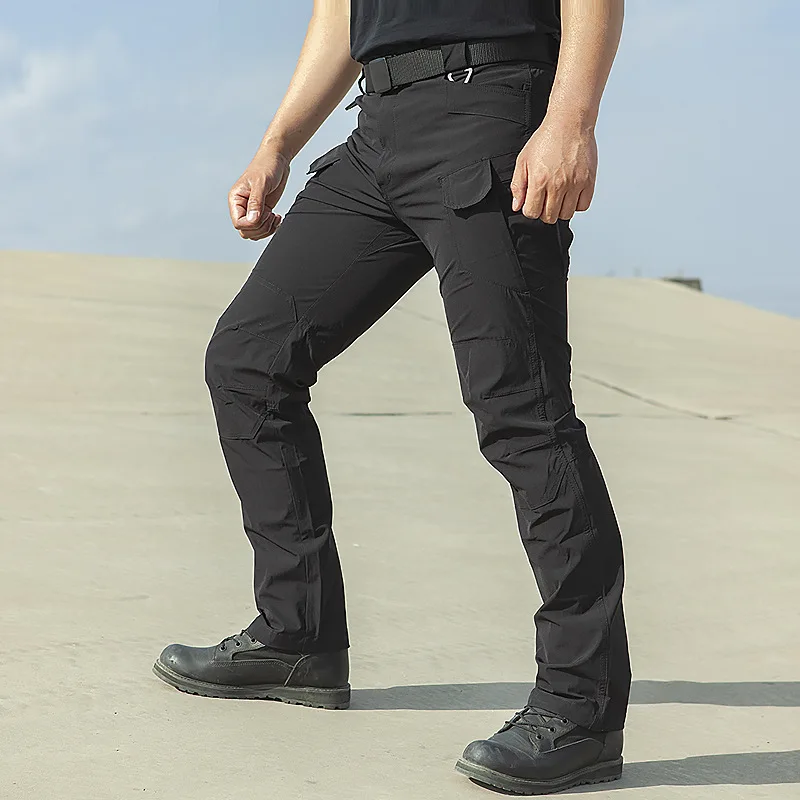 2026 Men's Durable Cargo Pants Straight Windproof Tactical Trouser Male Military Outdoor Camping Fishing Casual Work Wear