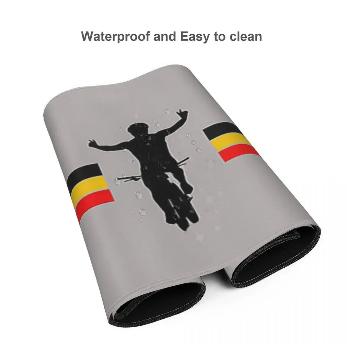 Mathieu Van Der Poel 大型マウスパッドコンピュータキーボードマウスマットゲーマー PC ラップトップデスクマットオフィスアクセサリーテーブルマット