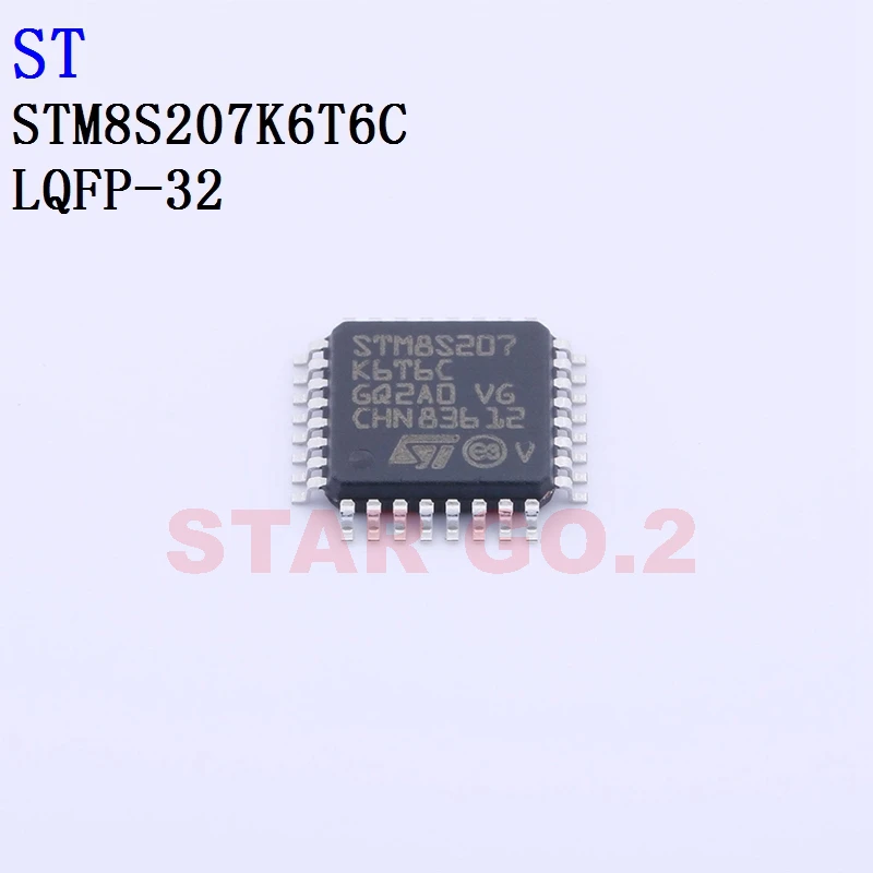 5PCSx STM8S207K6T6C LQFP-32 ST Microcontroller