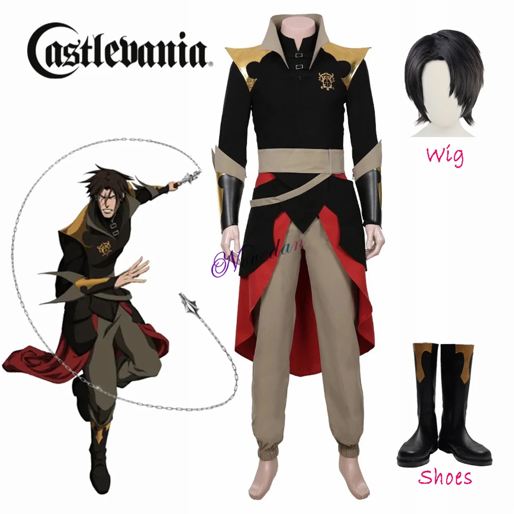 

Костюм для косплея Castlevania Trevor Belmont из аниме «рыцарь Охотник», ботинки, обувь для вечеринки, костюм на Хэллоуин для мужчин