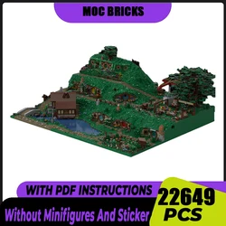 Moc Building Blocks Movie Scene Bag End House Model Technology Bricks DIY Assembly Magical Rings Tribe Street View Toys  Gifts