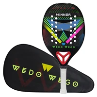Beach Tennis Racket FC/3K/12K/18K/Kevlar Carbon Fiber Grit Face, EVA Memory Foam Core, Outdoor Sports Ball Racket 3
